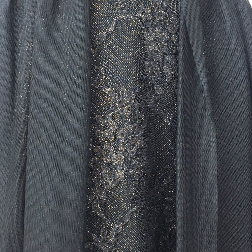 LF YOU black gold strapless sheer overlay dress - Picture 6 of 8